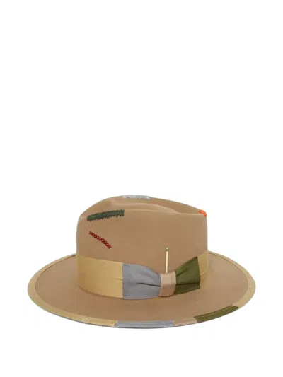 Nick Fouquet Illumination Bow-detail Hat In Brown