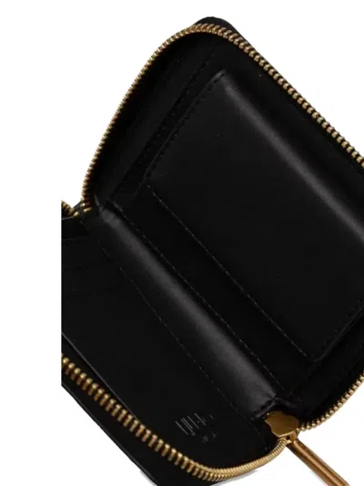 Liu •jo Embossed Zip-around Wallet In Black