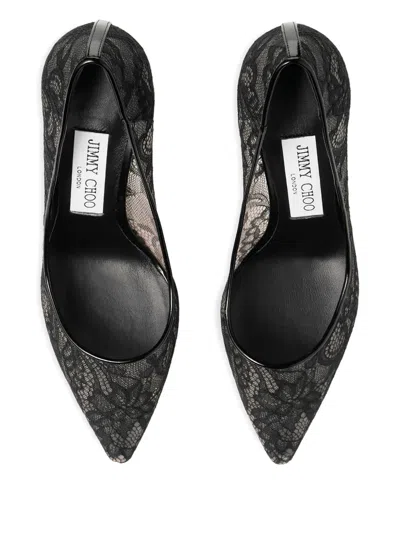 Jimmy Choo 85mm Romy Pointed-toe Pumps In Black