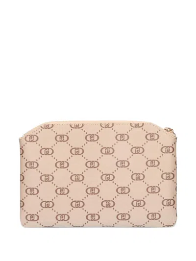 Liu •jo Monogram-pattern Coin Pouch In Neutral