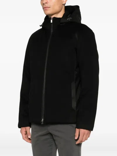 Paul & Shark Hooded Zip Jacket In Multi