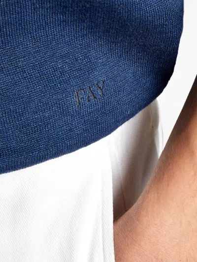 Fay Logo-embroidered Polo Shirt In Multi
