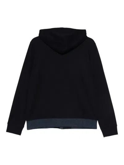 Doriani Cashmere Zip-fastening Hoodie In Blue