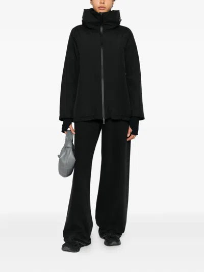 Herno Zip Hooded Jacket In Black