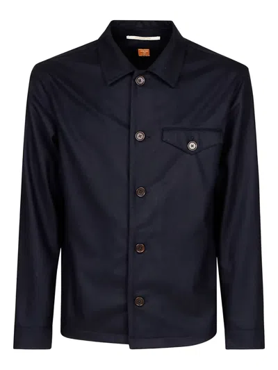 Alpha Industries Buttoned Pocket Shirt In Blue