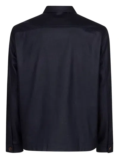 Alpha Industries Buttoned Pocket Shirt In Blue