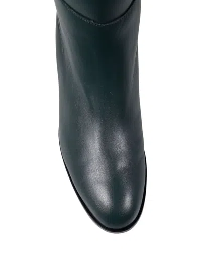 Amato Daniele Leather Boots In Green