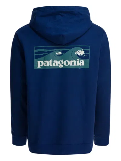 Patagonia Boardshort Logo Uprisal Drawstring Hoodie In Blue