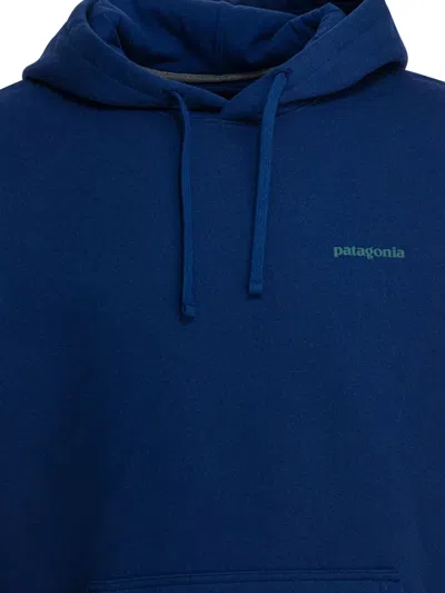 Patagonia Boardshort Logo Uprisal Drawstring Hoodie In Blue