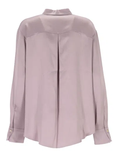 Forte Forte Classic Button-up Top In Purple