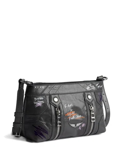 Zadig & Voltaire X Humberto Cruz Sunny Mood Cross Body Bag In Black