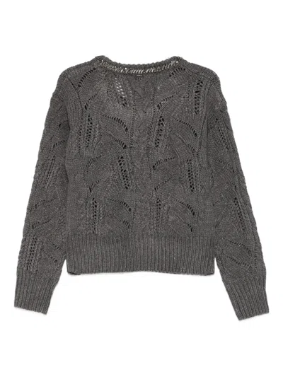 Liu •jo Sweater Liu Jo Woman Color Grey In Gray