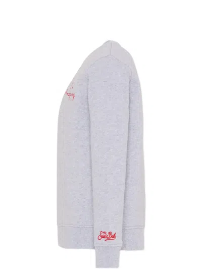 Mc2 Saint Barth X Marvel Spiderman-print Sweatshirt In Gray