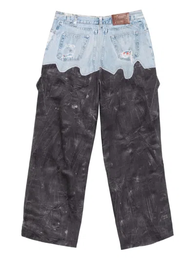 Andersson Bell Panelled Jeans In Multi