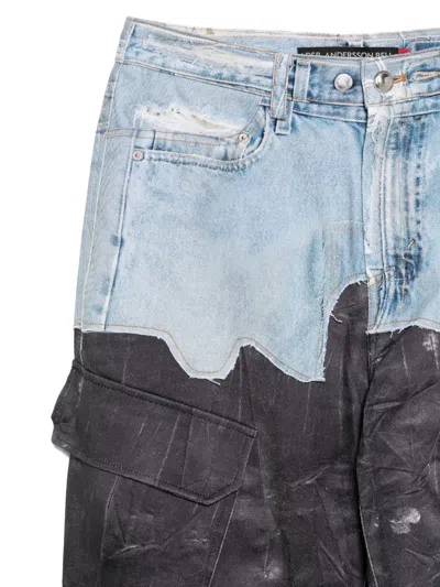 Andersson Bell Panelled Jeans In Multi