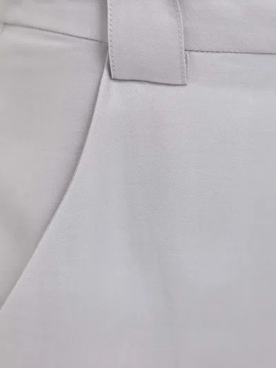 Patrizia Pepe Embossed-detail Trousers In Gray