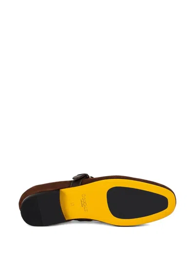 Doucal's Suede Ballet Flat In Brown