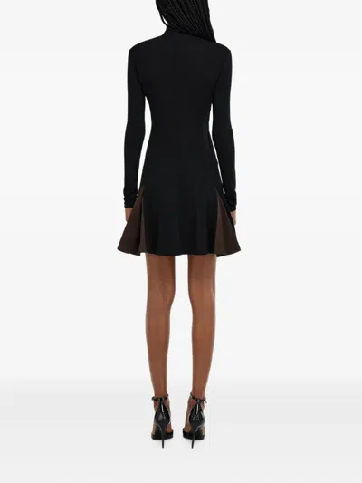 高领迷你连衣裙