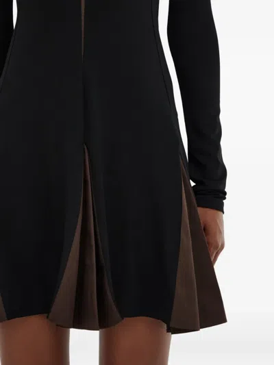 高领迷你连衣裙