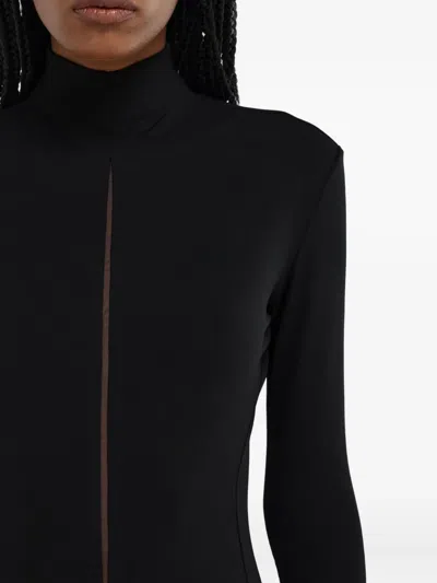 高领迷你连衣裙