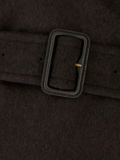 Burberry Belmont Trench Cape In Brown