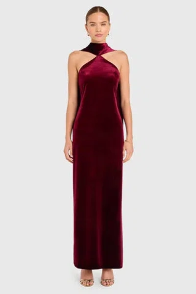Amanda Uprichard Ashton Maxi In Burgundy