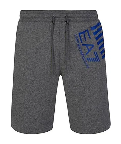 Ea7 Printed Sports Shorts In Gray
