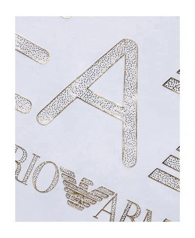 Ea7 Item O-neck Short-sleeved T-shirt In White