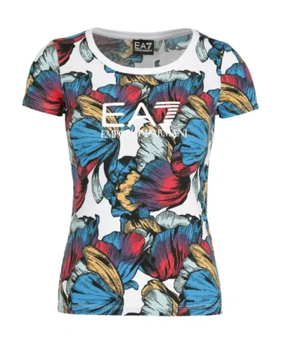 Ea7 Item O-neck Short-sleeved T-shirt In Multi