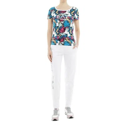 Ea7 Item O-neck Short-sleeved T-shirt In Multi