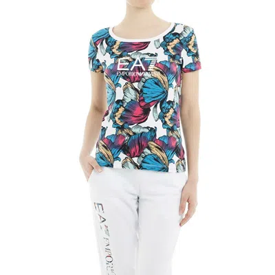 Ea7 Item O-neck Short-sleeved T-shirt In Multi