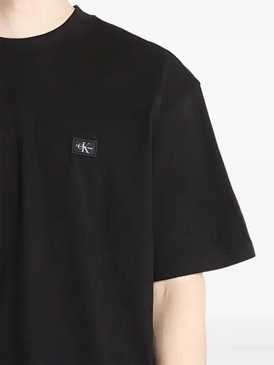Calvin Klein Jeans Est.1978 Logo-patch T-shirt In Black
