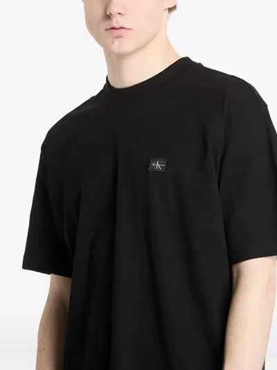 Calvin Klein Jeans Est.1978 Logo-patch T-shirt In Black