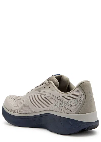 Saucony Ride 18 Panelled Mesh-knit Sneakers In Black