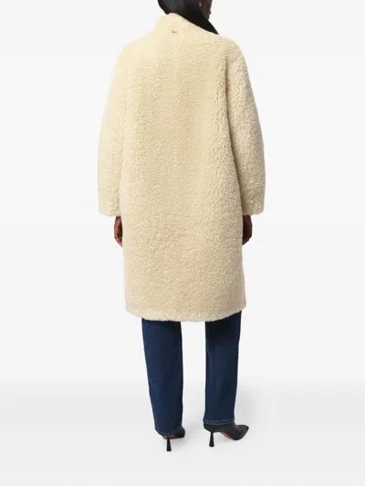 Apparis Jude Bouclette Coat In Neutral
