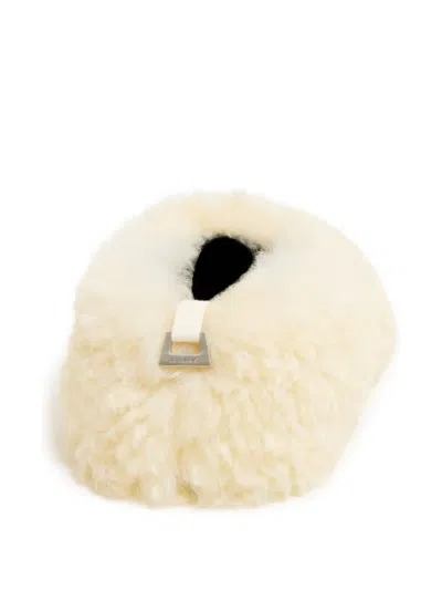 Apparis Magda Bouclette Ballet Flats In Neutral