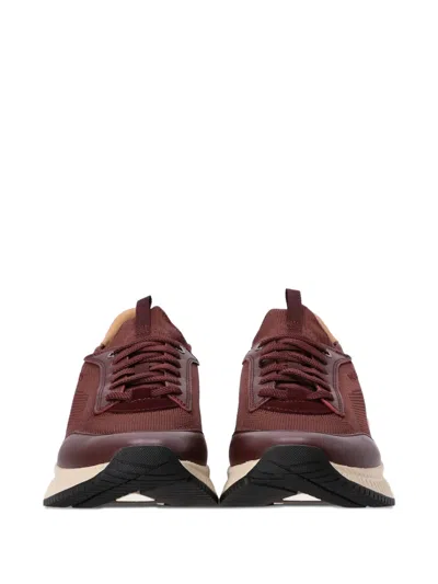 Hugo Boss Ttnm Evo Panelled Sneakers In Red