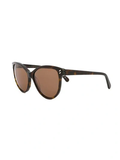 Shop Stella Mccartney Eyewear 'havana' Sunglasses - Brown