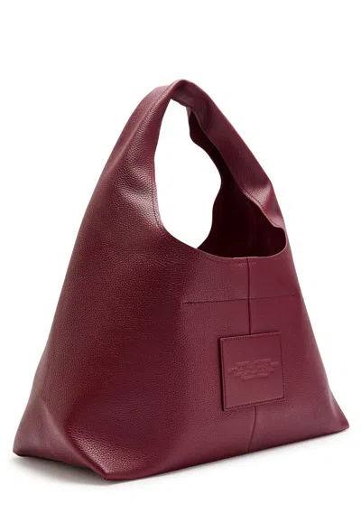 Marc Jacobs Leather Tote Bag Top Handle In Burgundy