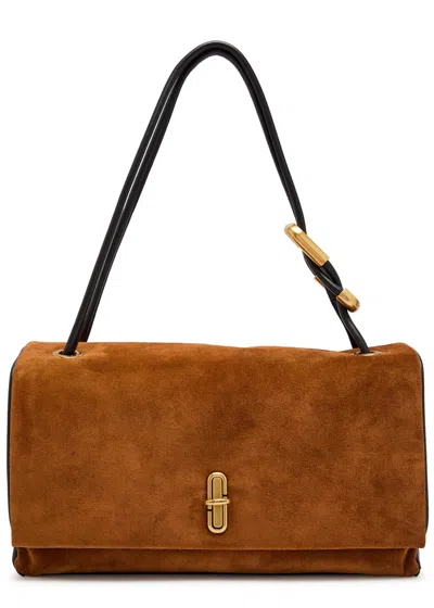 Marc Jacobs The Large Dual Suede Shoulder Bag In Brown