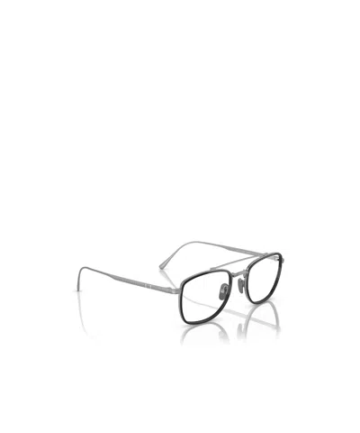Persol Square-frame Glasses In Metallic