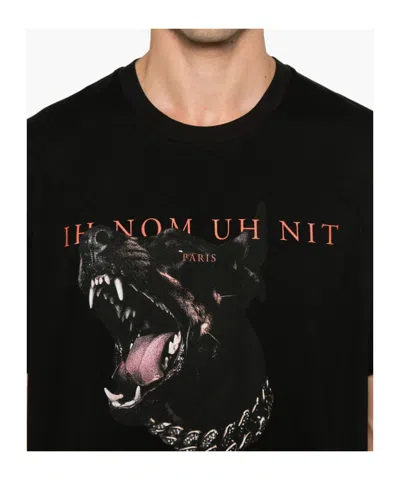 Ih Nom Uh Nit Pattern-printed Crewneck T-shirt In Black