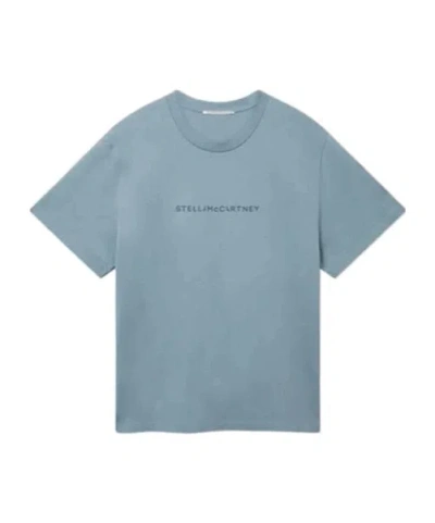 Stella Mccartney T-shirt With Logo In Blue
