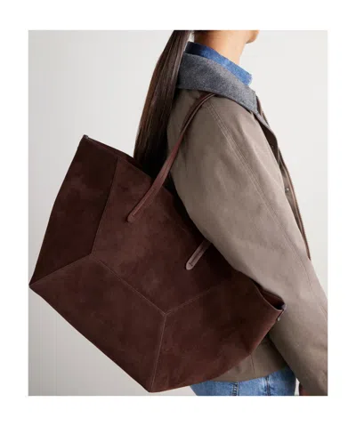 Brunello Cucinelli Double Handle Shoulder Bag In Black