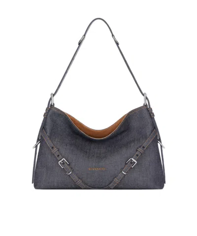 Givenchy Medium Shoulder Bag With Buckle And Handle In Purple