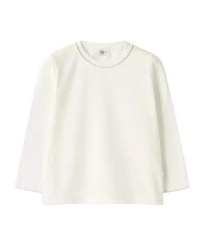 Il Gufo Trim Long-sleeve T-shirt In White