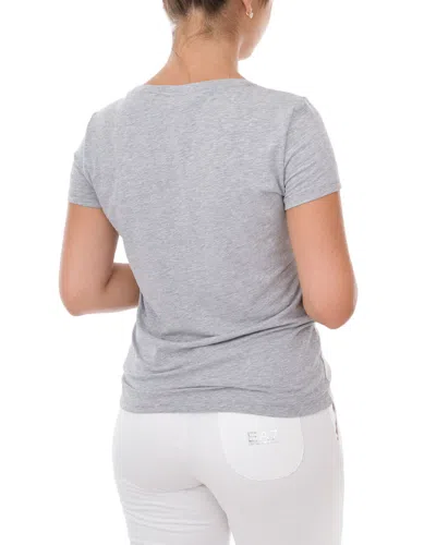 Ea7 Item O-neck Short-sleeved T-shirt In Gray