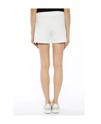 Ea7 Logo Printed Shorts In White
