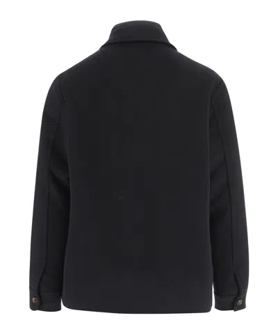 Moorer Wool And Cashmere Jacket In Blue