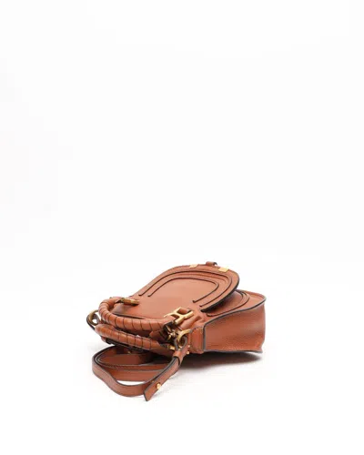 Chloé Mini Marcie Double Carry Bag In Brown